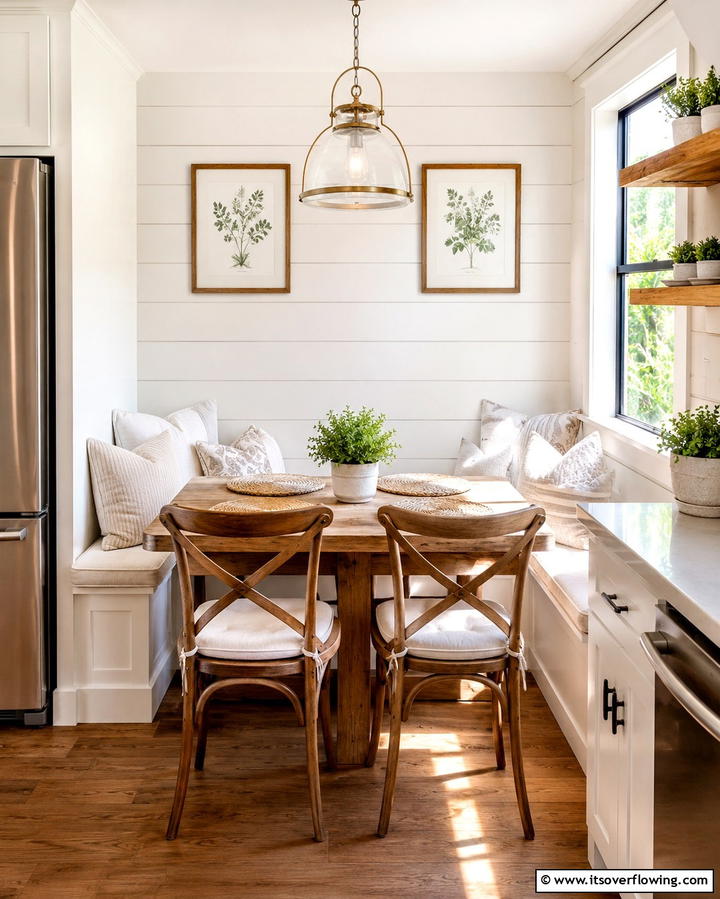 Cozy Breakfast Nook - 25 Eat in Kitchen Ideas for a Cozy and Functional Dining Space