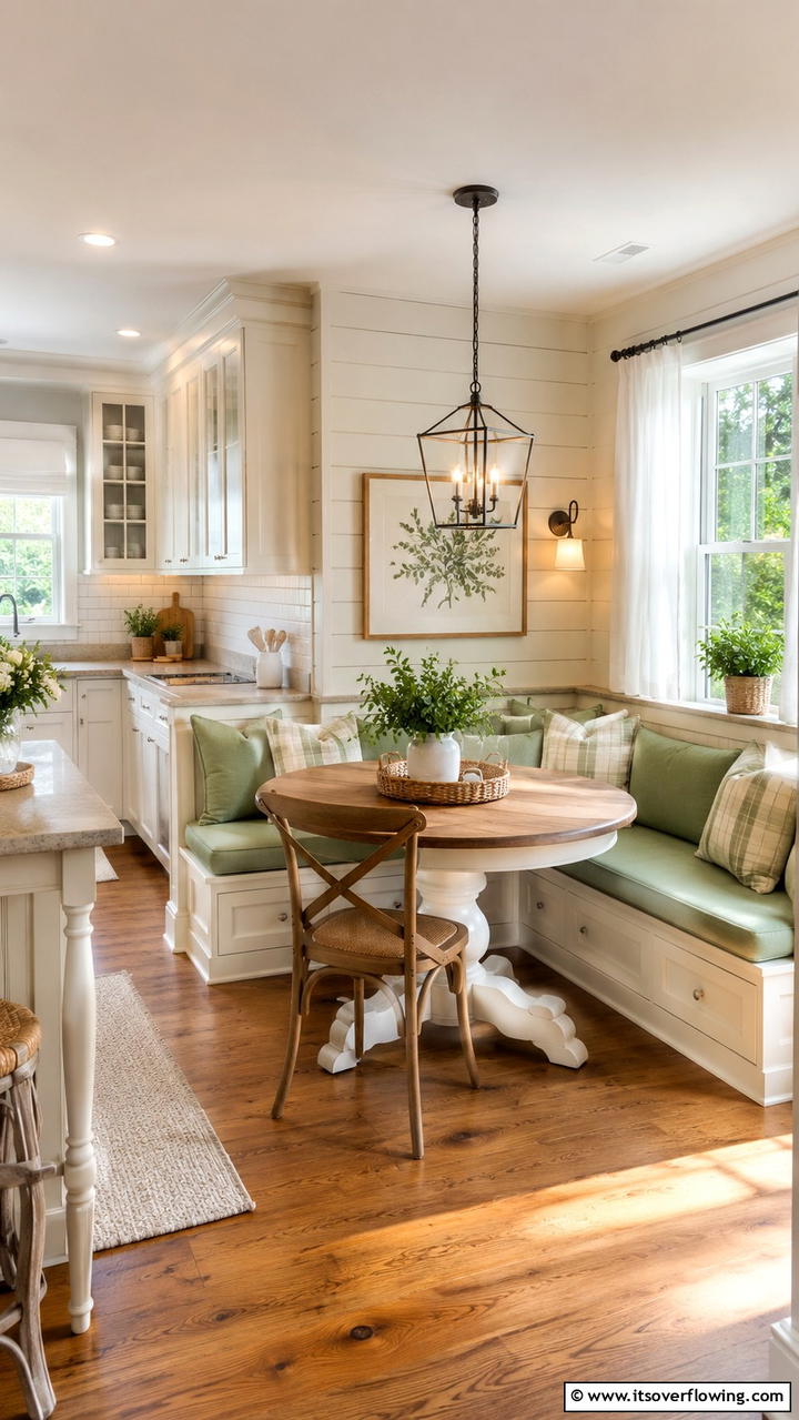 Cozy Breakfast Nook Design - 30 Cottage Kitchen Ideas for Cozy, Charming Farmhouse Style