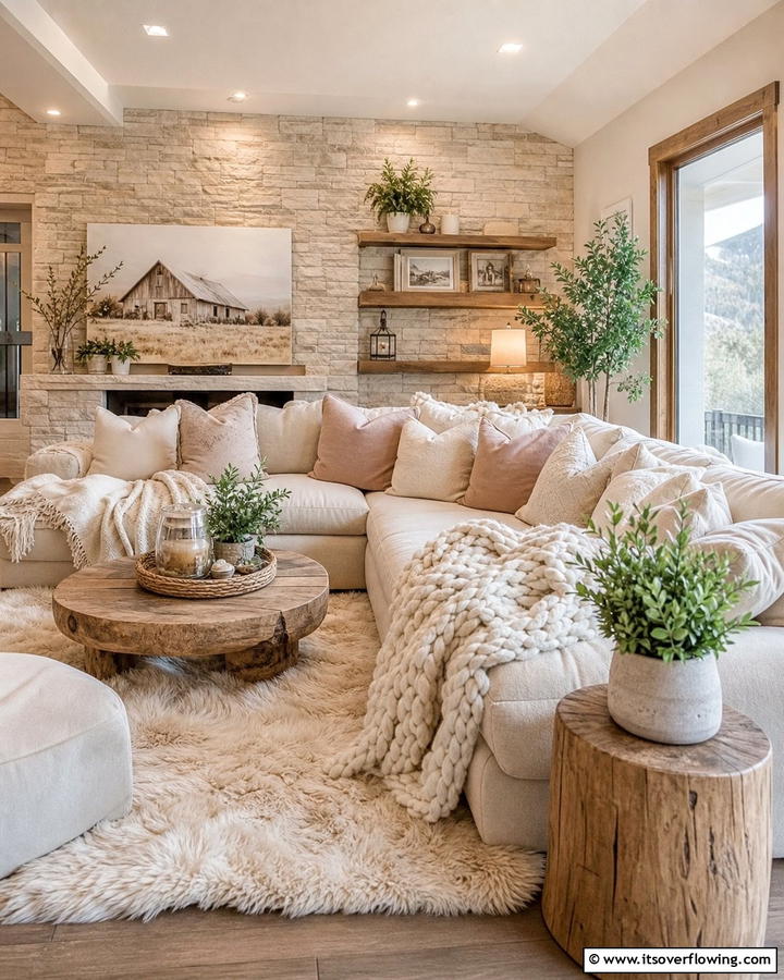 Cozy Comfort Retreat - 21 Living Room Design Ideas for a Cozy & Chic Atmosphere