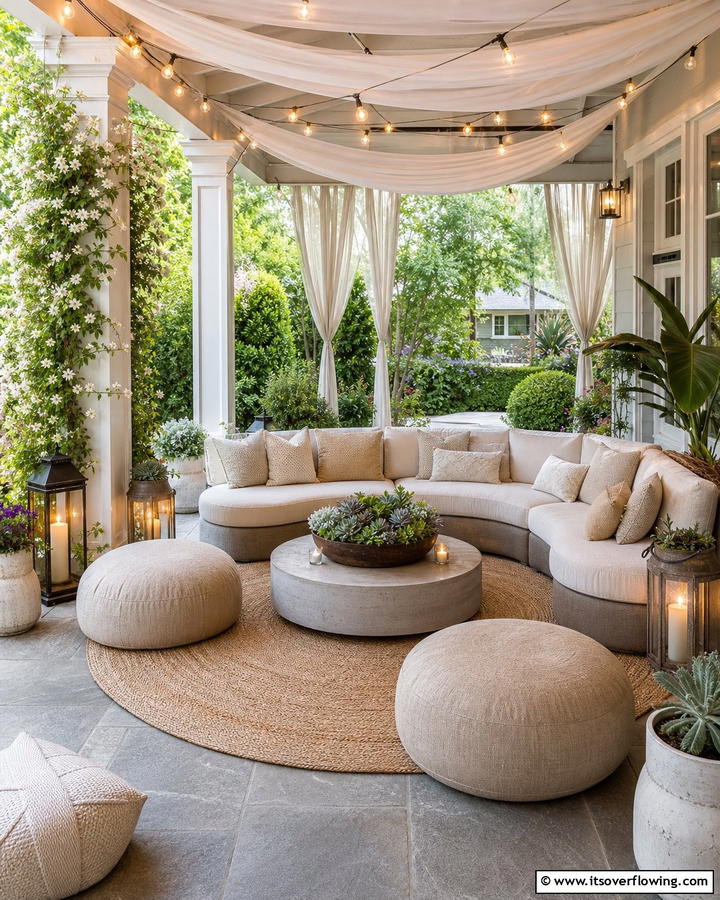 Cozy Conversation Corner - 21 Covered Porch Ideas for Year-Round Outdoor Comfort