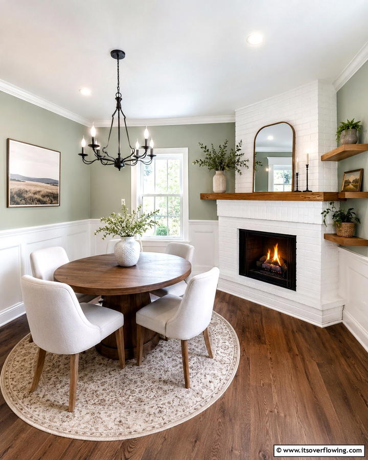 Cozy Corner Fireplace for Small Spaces - 25 Dining Room With Fireplace Ideas for Cozy Gatherings