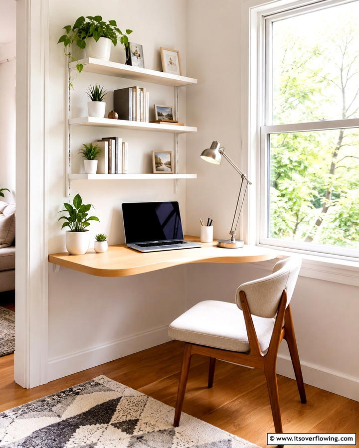 Cozy Corner Workspace - 30 Home Office Ideas Designed Specifically for Him