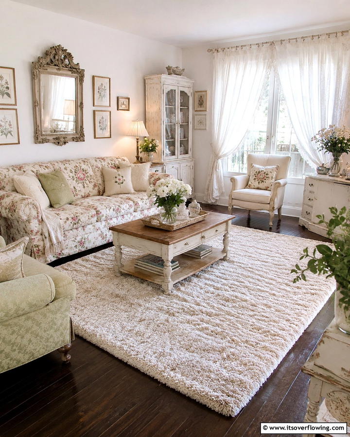 Cozy Cottage Feel - 25 Dark Brown Floor Living Room Ideas for Warmth