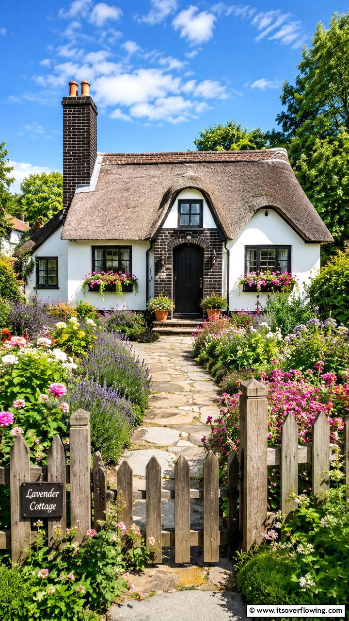 Cozy Cottage with Black Brick Accents - 30 Black Brick House Exteriors for Bold Curb Appeal