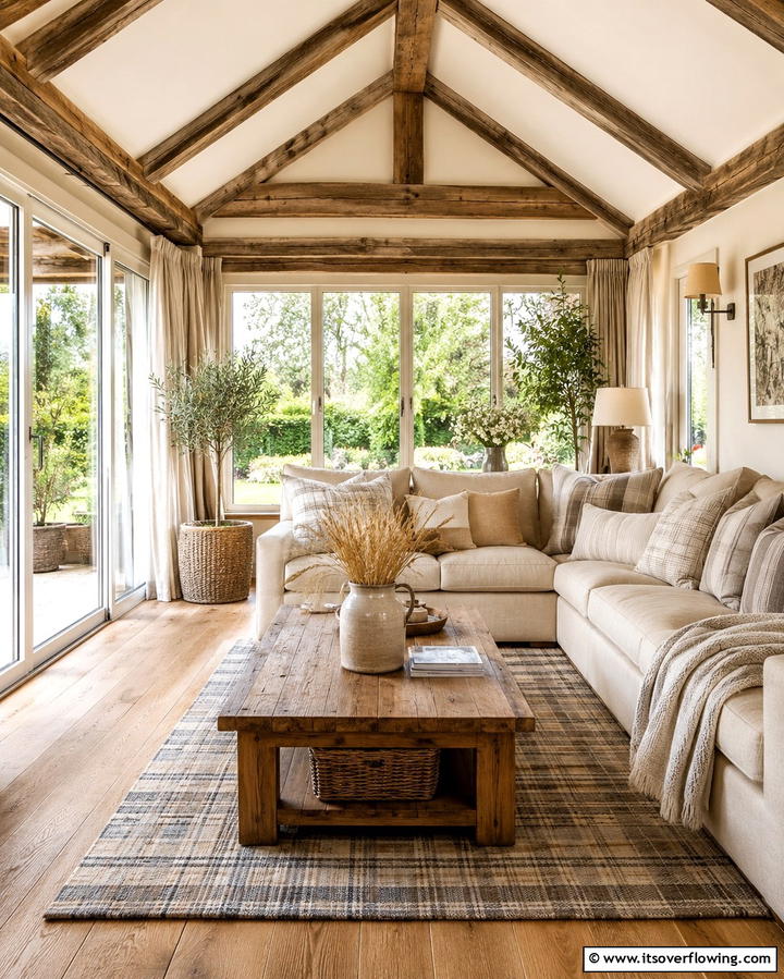 Cozy Country Sunroom - 30 Farmhouse Sunroom Ideas for Cozy and Light-Filled Relaxation