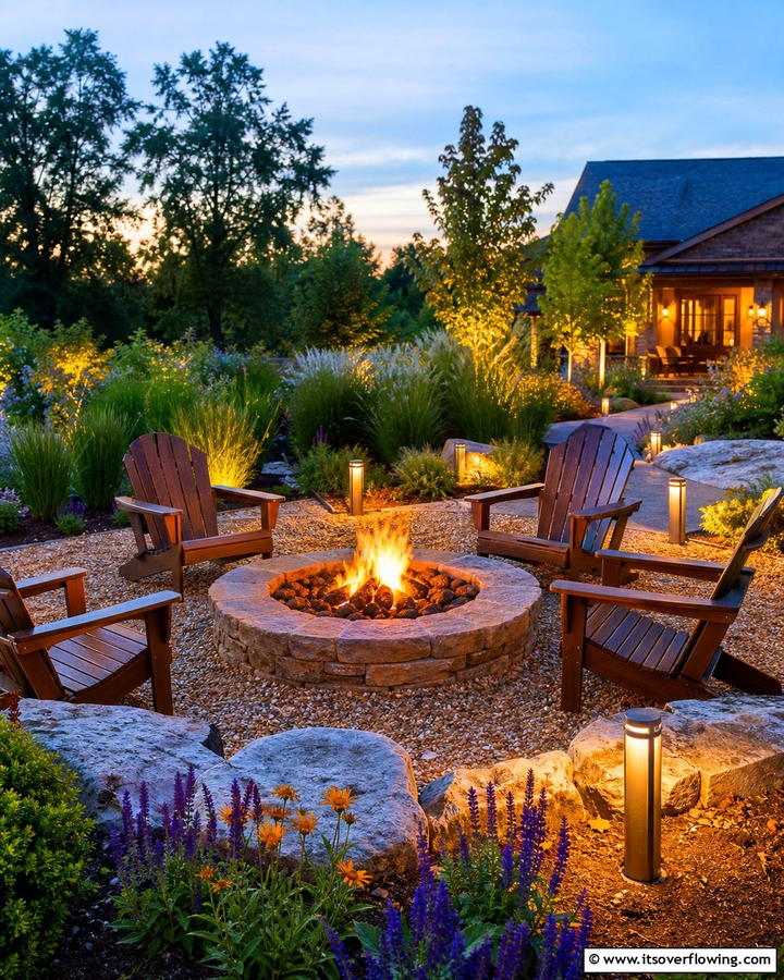Cozy Fire Pit Ambiance - 21 Outdoor Lighting Ideas to Illuminate Your Nights