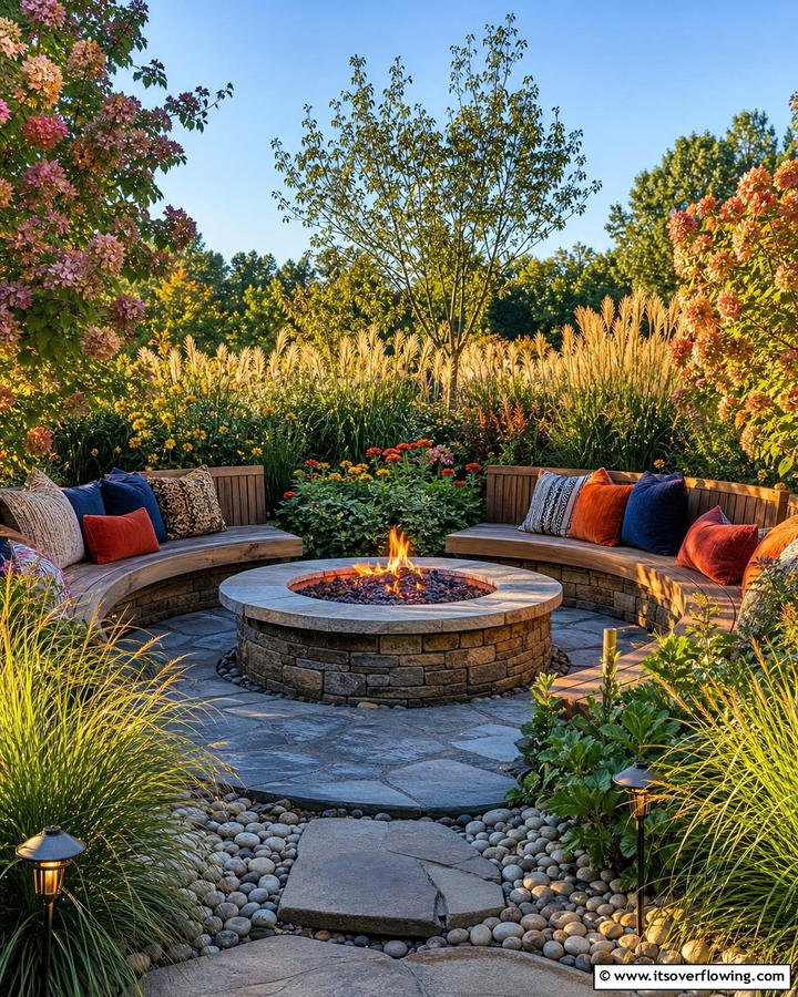 Cozy Fire Pit Corner - 21 Secret Garden Ideas to Create a Enchanting Outdoor Oasis