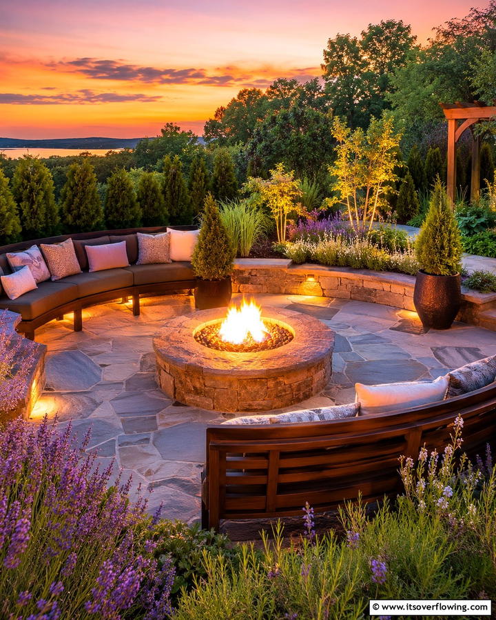 Cozy Fire Pit Patio - 30 Patio Garden Ideas for Lush Small-Space Greenery
