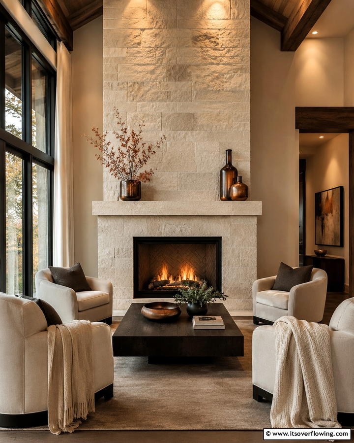 Cozy Fireplace Haven - 30 Great Room Ideas to Elevate Open-Concept Living