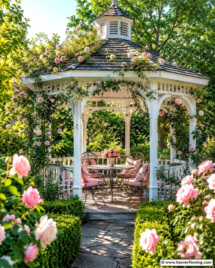 Cozy Garden Gazebo - 30 Backyard Gazebo Ideas for Outdoor Entertaining