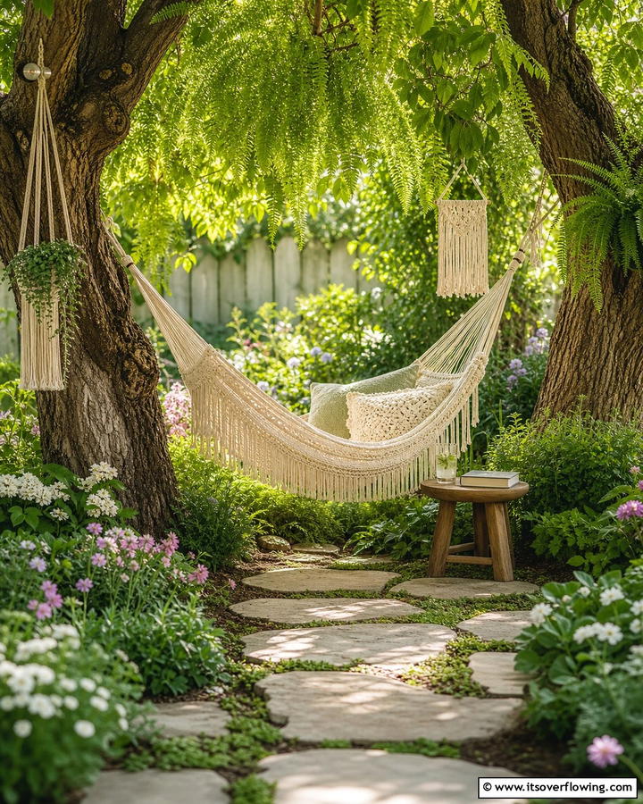 Cozy Hammock Nook - 21 Backyard Ideas for Functional and Beautiful Outdoor Spaces