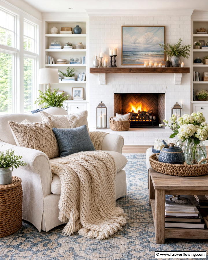 Cozy Hearth Ambiance - 21 Fireplace Decor Ideas to Style Your Mantel Year-Round