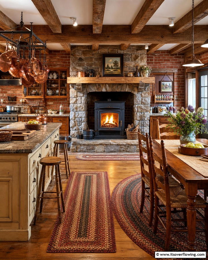 Cozy Hearth Elements - 21 Rustic Kitchen Concepts for Warm Farmhouse-Inspired Designs