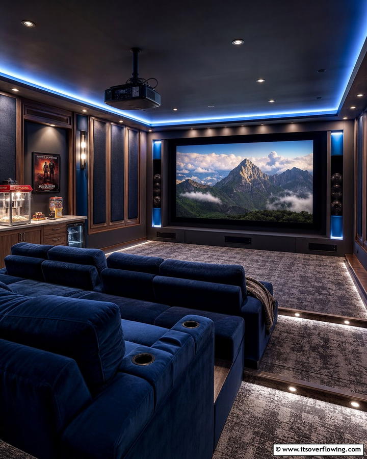 Cozy Home Theater - 21 Basement Ideas to Transform Your Underutilized Space