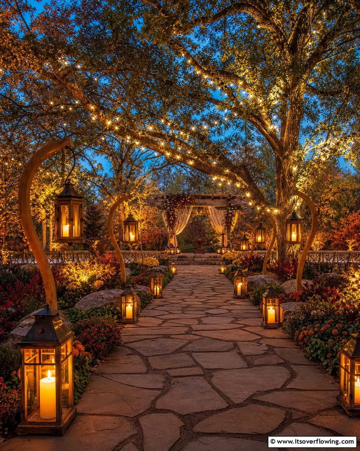Cozy Lantern Lighting - 21 Fall Wedding Décor Ideas for a Seasonal Celebration