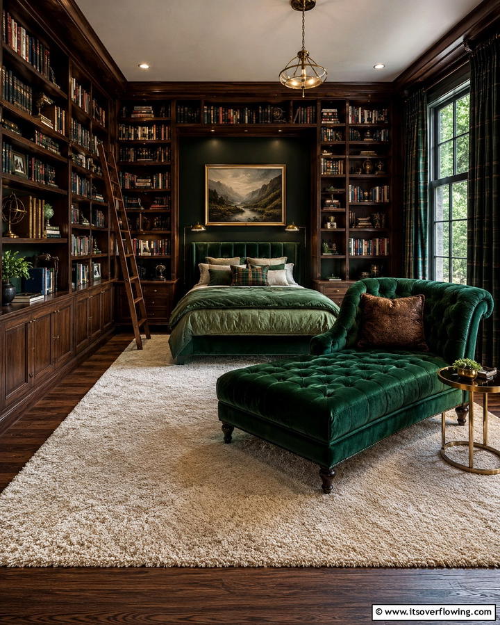 Cozy Library Nook - 25 Man Cave Bedroom Ideas for the Ultimate Retreat