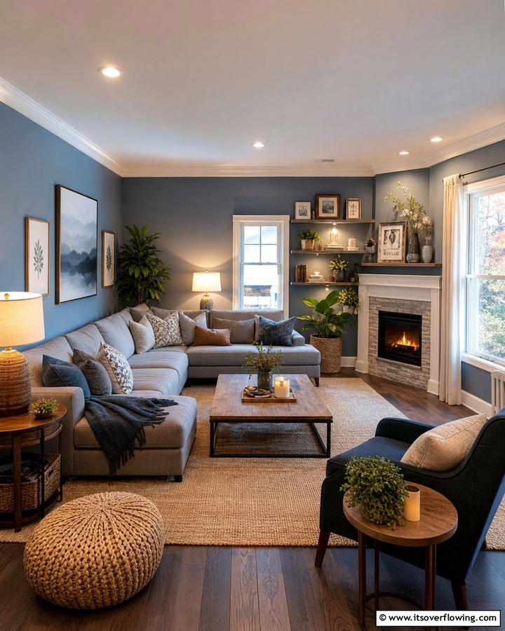 Cozy Living Warm Blue gray Ambience - 21 Blue-Gray Paint Colors for Sophisticated Interiors