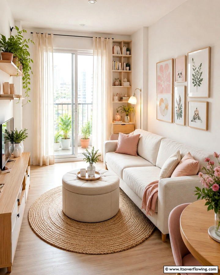 Cozy Micro Living Room - 30 Awkward Living Room Layout Solutions for Cohesive Design