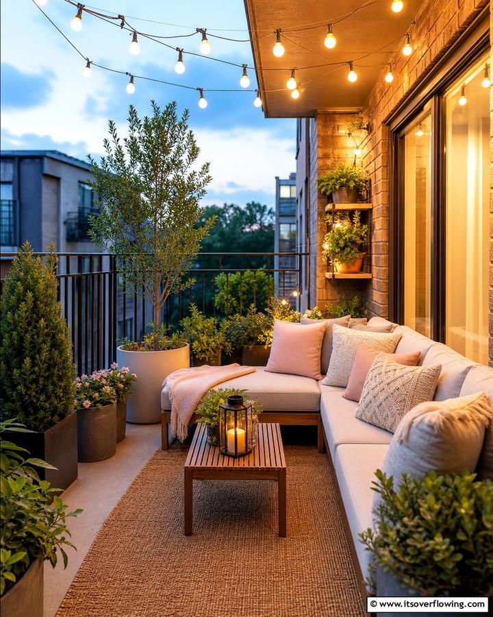 Cozy Outdoor Lounge - 21 Small Balcony Decor Ideas for Cozy Outdoor Retreats