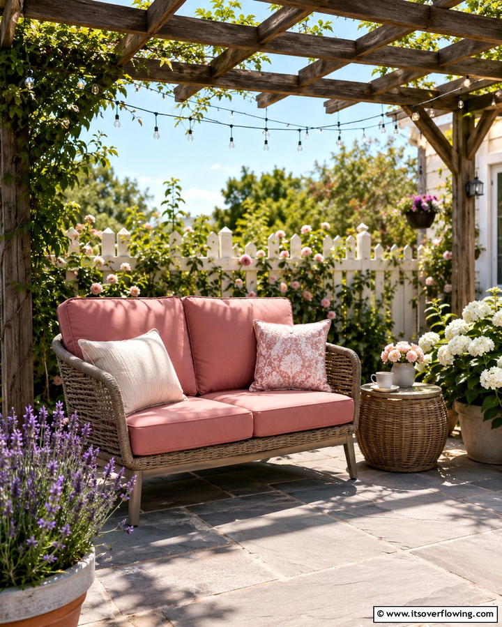 Cozy Outdoor Loveseat - 30 Patio Furniture Ideas to Elevate Your Outdoor Space