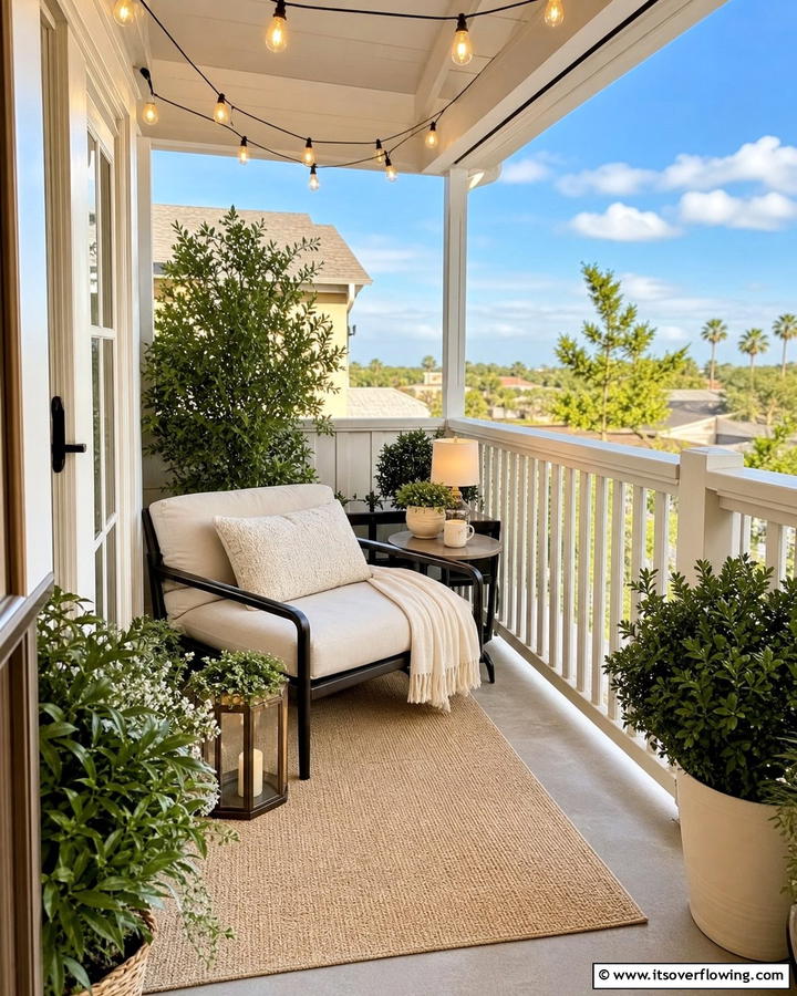Cozy Outdoor Reading Nook - 20 Second Story Balcony Ideas for Stunning Views