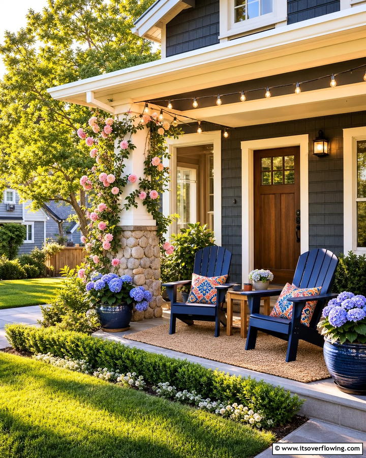Cozy Outdoor Seating - 21 Curb Appeal Ideas to Boost Your Home’s Exterior