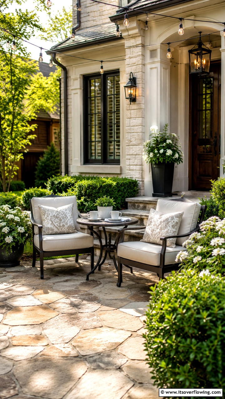 Cozy Outdoor Seating - 30 Front Yard Landscaping Ideas for Stunning Curb Appeal