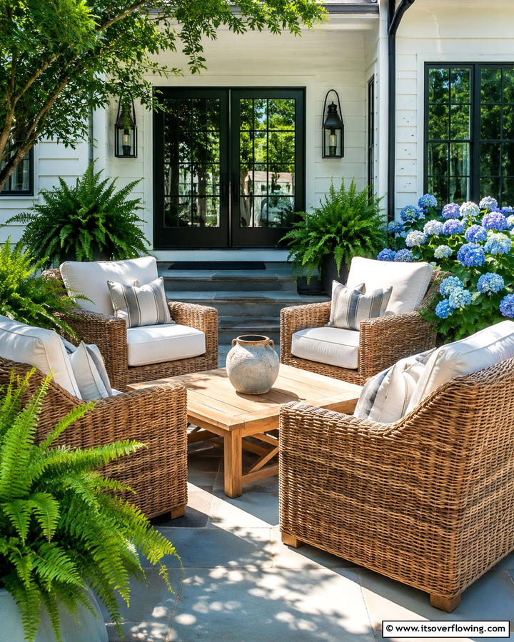Cozy Outdoor Seating Area - 25 Front Yard Patio Ideas to Enhance Your Outdoor Space