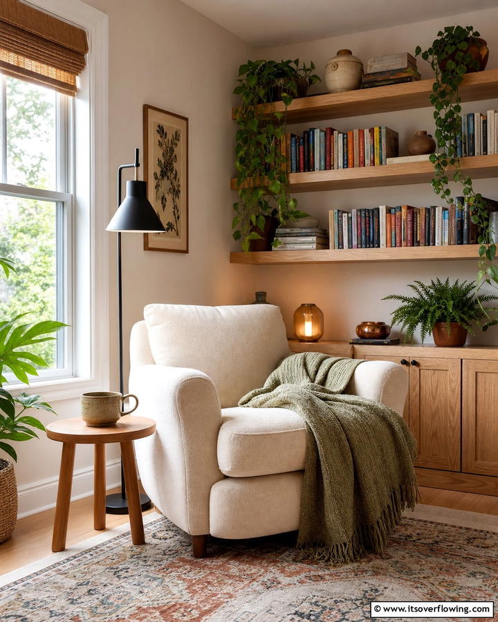 Cozy Reading Corner - 25 Inviting Living Room Nook Ideas for Cozy Spaces