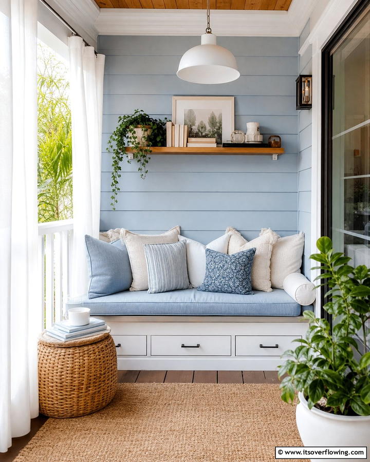 Cozy Reading Nook - 21 Small Porch Decor Ideas for Welcoming Entryways