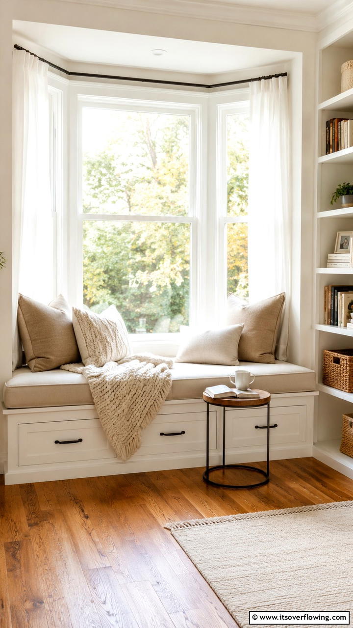 Cozy Reading Nook - 30 Bay Window Ideas to Brighten and Expand Your Space