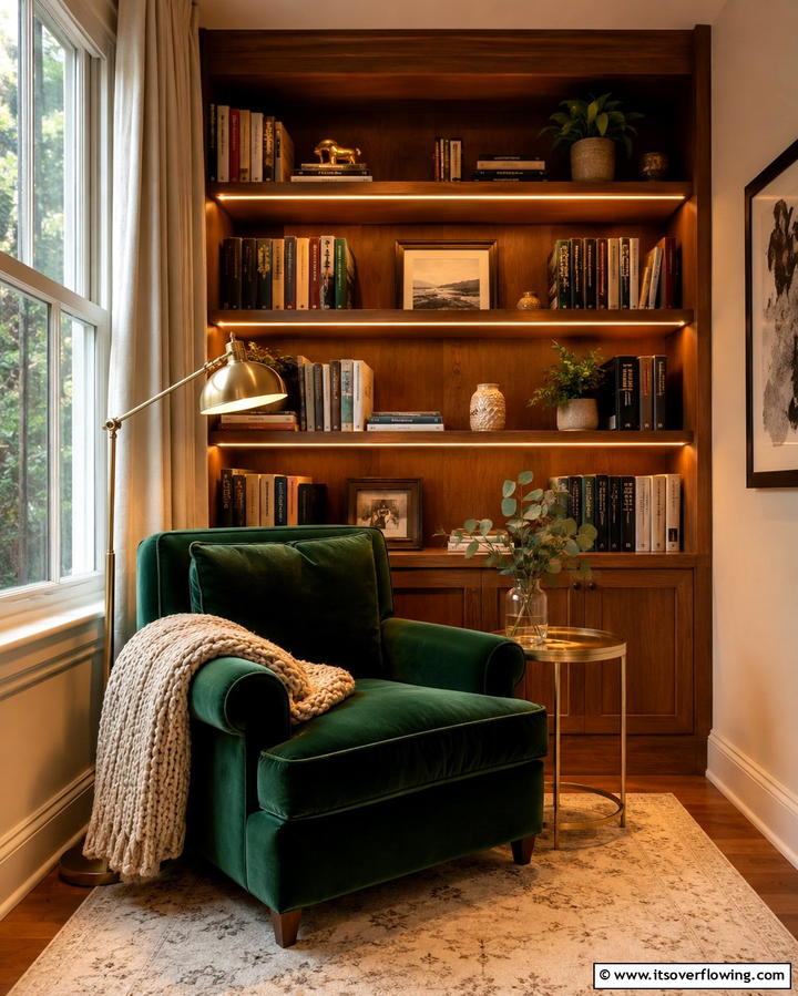 Cozy Reading Nook Lights - 30 Aesthetic Room Ideas With LED Lights for Vibes