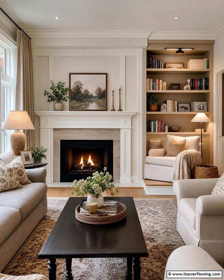 Cozy Reading NookExact - 20 Empty Fireplace Ideas to Transform Your Hearth