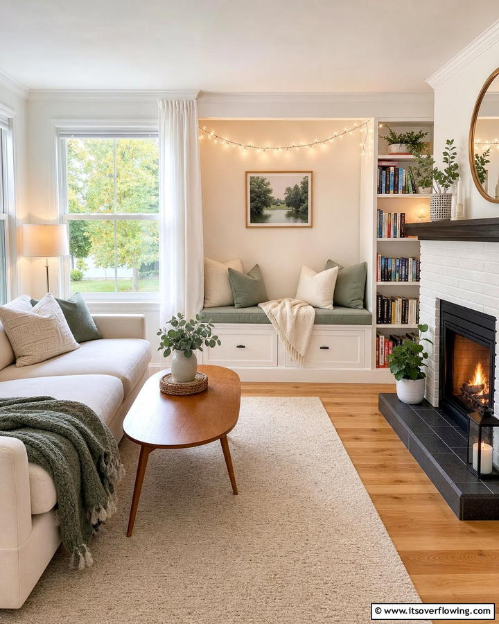 Cozy Reading NookOne - 20 Empty Fireplace Ideas to Transform Your Hearth