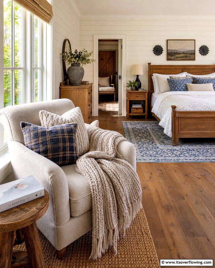 Cozy Reading Nooks - 25 Country Bedroom Ideas- Cozy & Rustic Designs