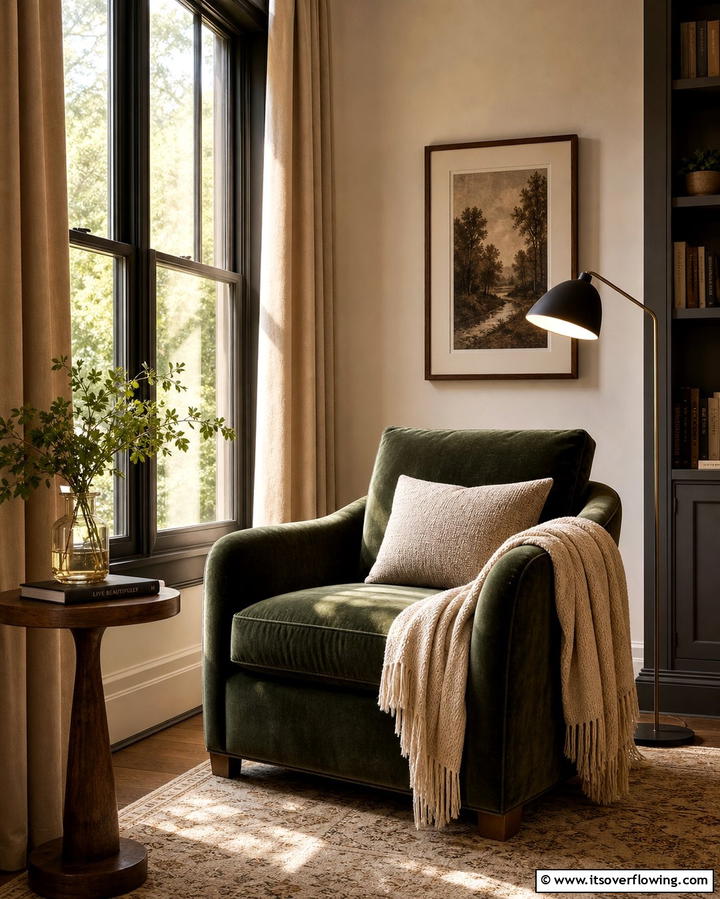 Cozy Reading Nooks - 25 Nancy Meyers Interior Design Ideas- Timeless & Elegant