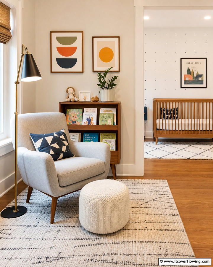 Cozy Reading Nooks - 20 Mid-century Modern Nursery Ideas for Stylish Kids
