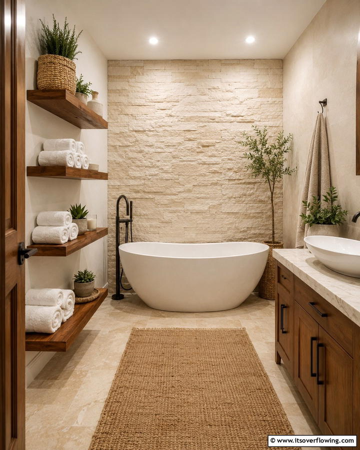 Cozy Retreat Vibes - 30 Beige Bathroom Ideas for Timeless and Serene Design Schemes