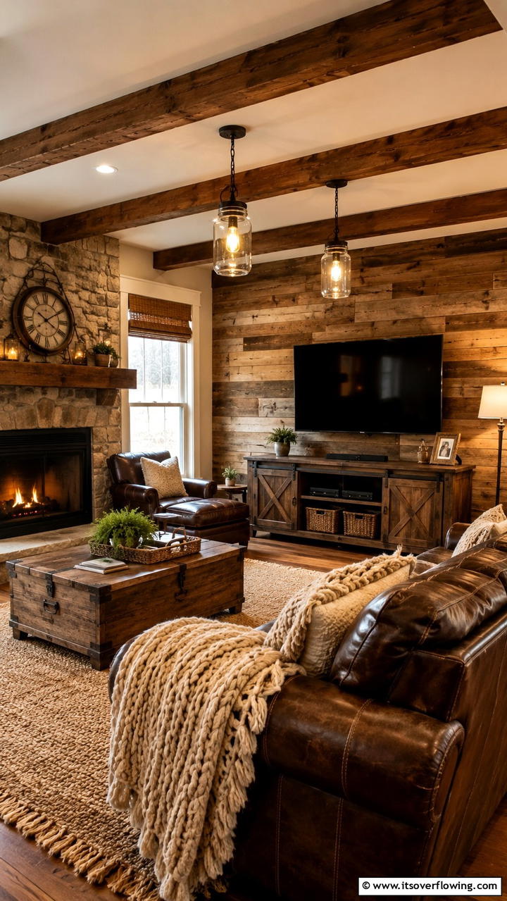 Cozy Rustic Tv Room - 21 Cozy TV Room Ideas for Ultimate Entertainment Spaces