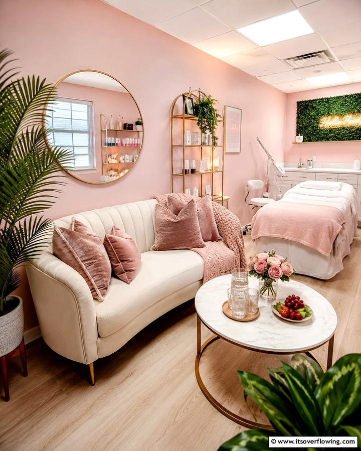 Cozy Seating for Client Comfort - 25 Esthetician Room Ideas for a Relaxing and Professional Space