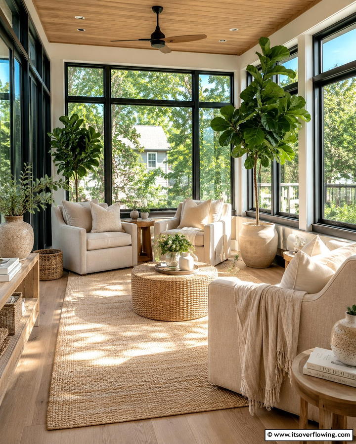 Cozy Sunlit Sanctuary - 30 Enclosed Porch Ideas for Year-Round Outdoor Living Comfort