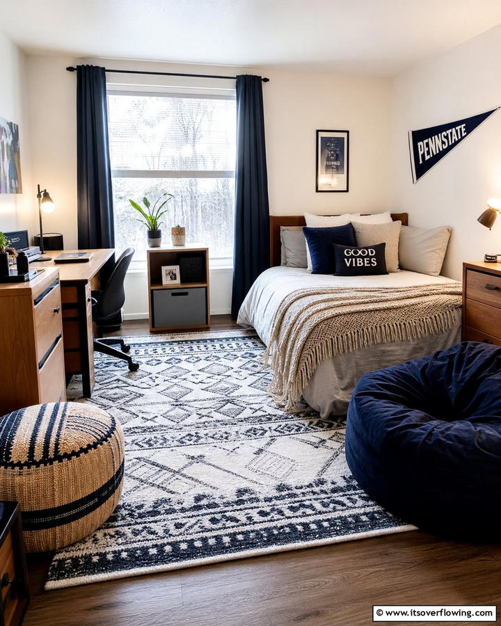 Cozy Textiles - 25 Boys Dorm Room Ideas for Stylish Spaces
