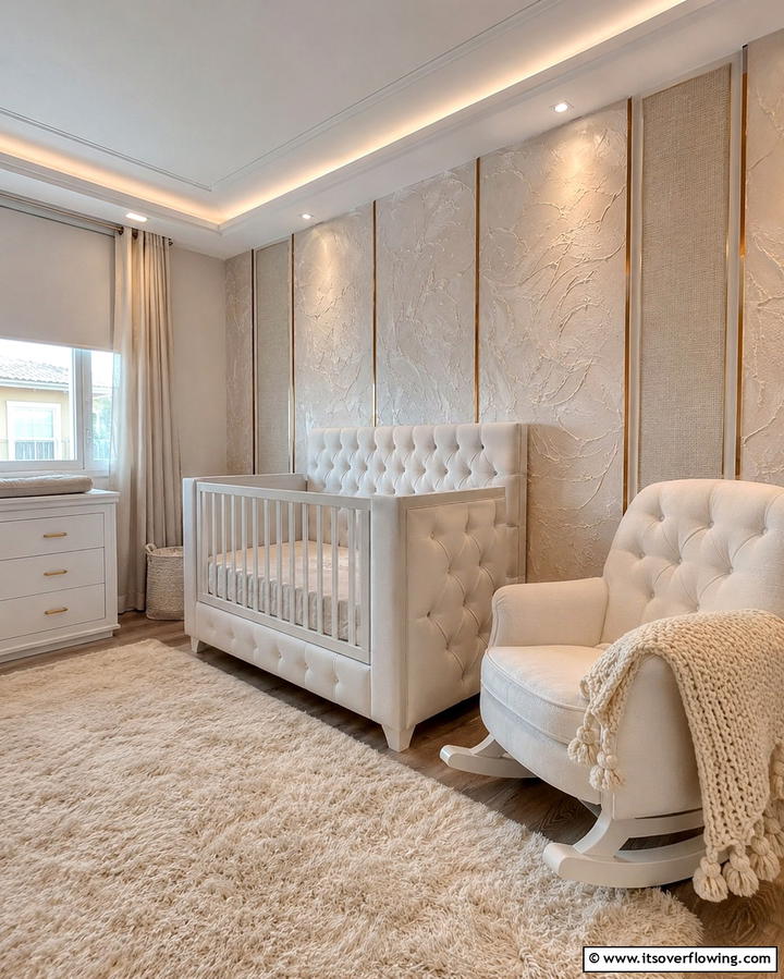 Cozy Textured Surfaces - 30 Nursery Accent Wall Ideas for a Charming Baby Room