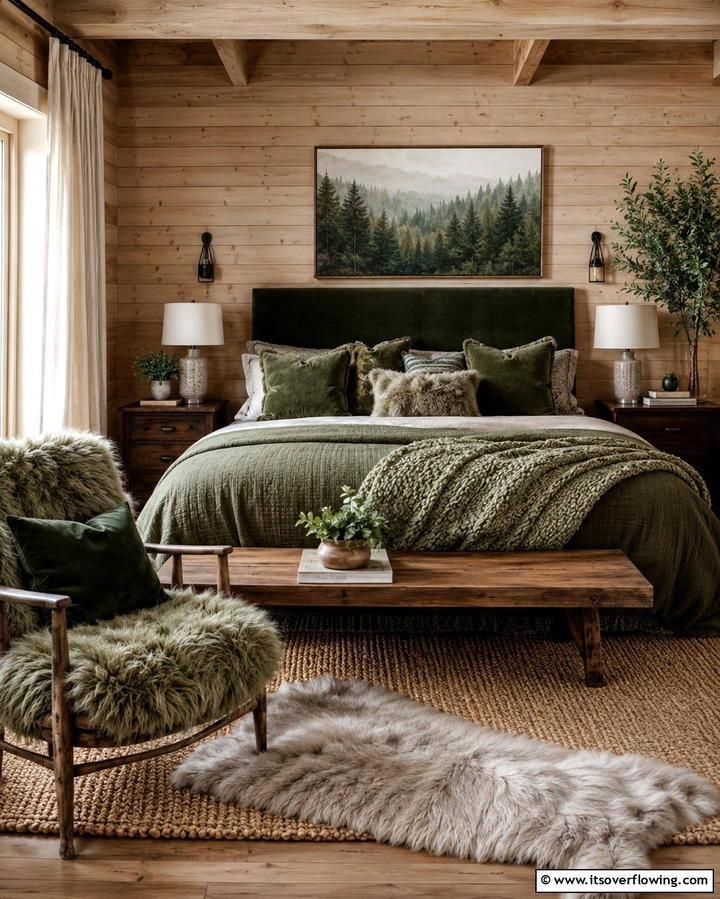 Cozy Textures and Fabrics - 30 Forest-Themed Bedroom Ideas for Nature-Inspired Retreats