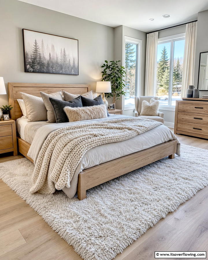 Cozy Textures for Ultimate Comfort - 17 Relaxing Bedroom Ideas for Serene Sleep Sanctuaries