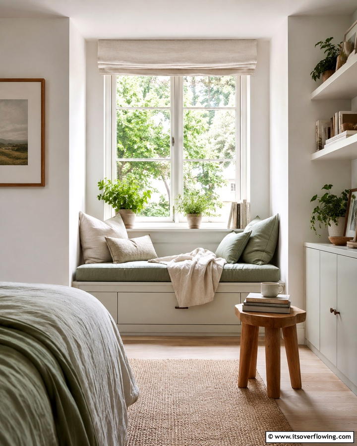 Cozy Window Nook - 25 Bedroom Seating Area Ideas for Comfort and Style