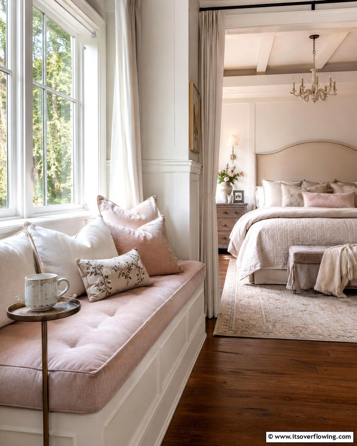 Cozy Window Seat - 30 Romantic Bedroom Ideas to Create a Cozy Love Nest