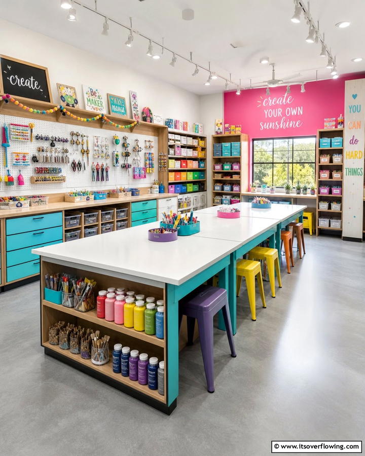 Craft and Creation Studio - 21 Playroom Ideas for Creative & Organized Kids Spaces