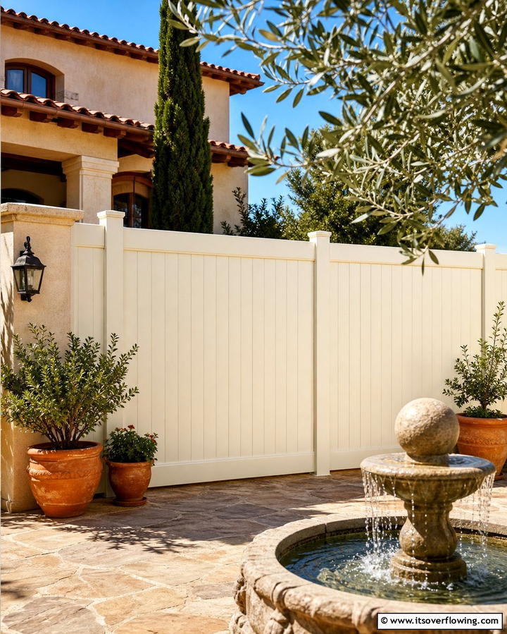 Cream Vinyl Fence - 25 Vinyl Fence Colors to Enhance Your Outdoor Space