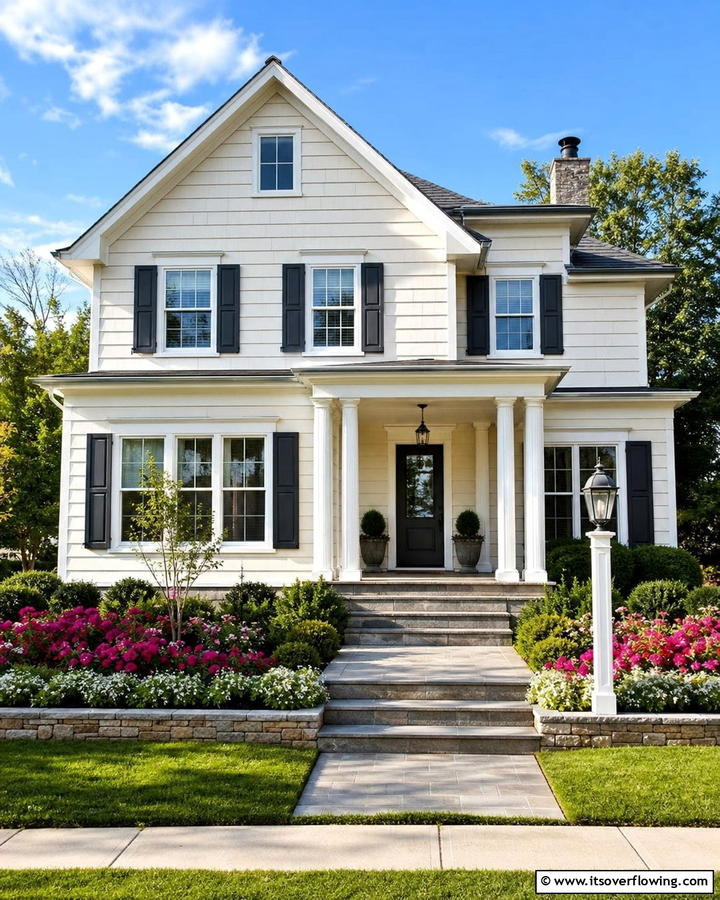 Creamy White for Timeless Simplicity - 20 Home Designs Using Natural Clay Siding Colors